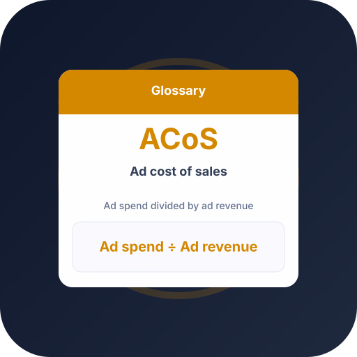 What Is ACoS? Advertising Cost of Sales What Is ACoS? Advertising Cost of Sales — ecommerce advertising glossary definition by Profit Bid