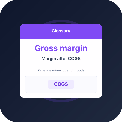 What Is Gross Margin? Formula & Benchmarks What Is Gross Margin? Formula & Benchmarks — ecommerce advertising glossary definition by Profit Bid