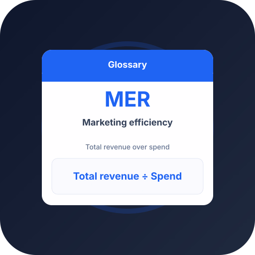 What Is MER? Marketing Efficiency Ratio What Is MER? Marketing Efficiency Ratio — ecommerce advertising glossary definition by Profit Bid